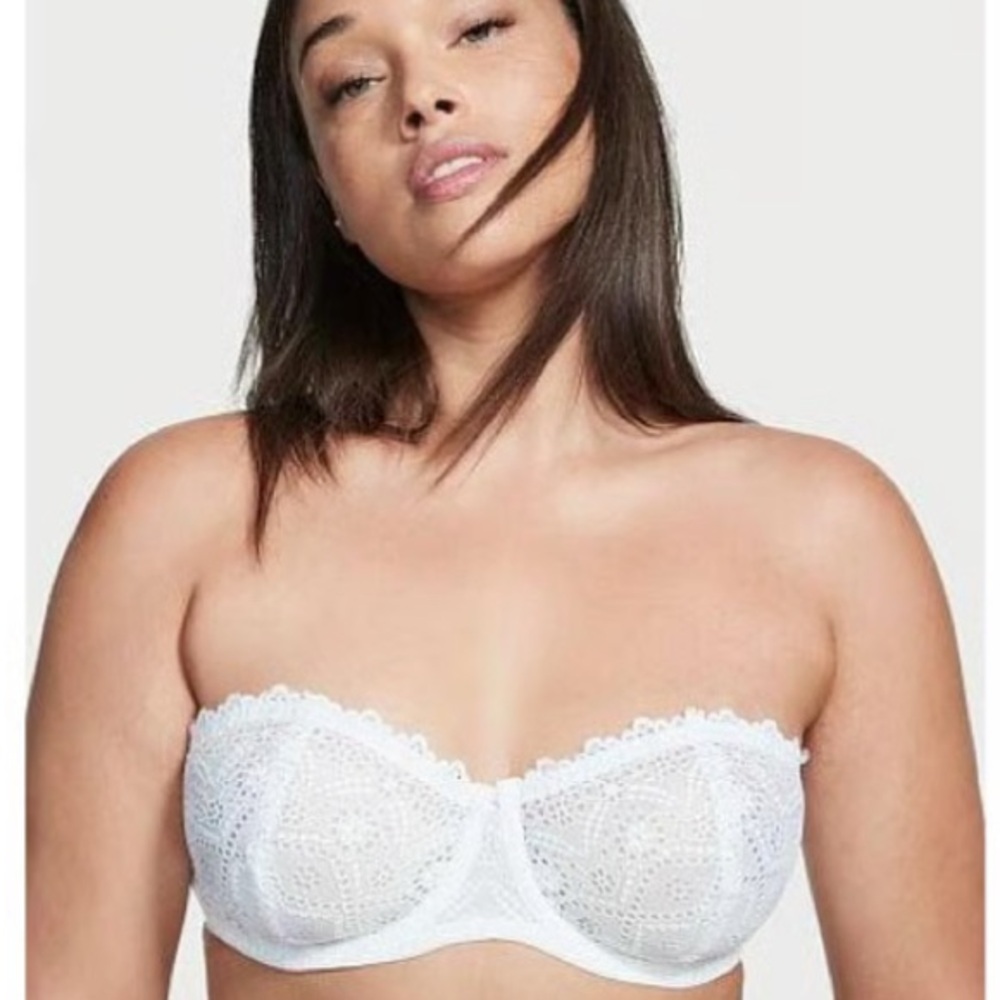 Victoria's Secret White Lace Bandeau
